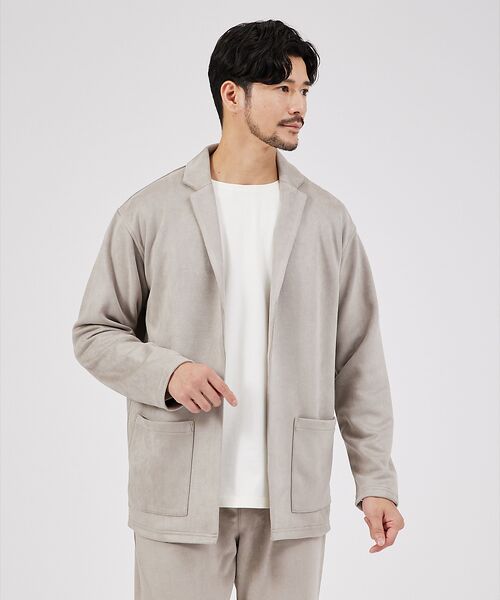 ABAHOUSE / アバハウス カーディガン・ボレロ | 【セットアップ対応】ネオスエード ジャケット カーディガン / ダンボールニット | 詳細9
