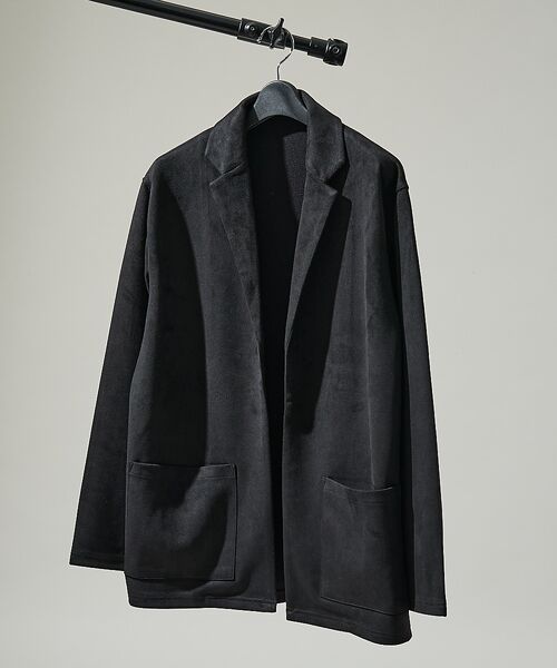 ABAHOUSE / アバハウス カーディガン・ボレロ | 【セットアップ対応】ネオスエード ジャケット カーディガン / ダンボールニット | 詳細14