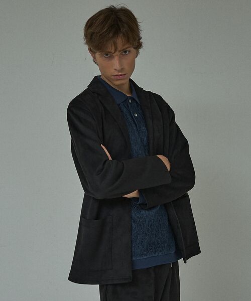 ABAHOUSE / アバハウス カーディガン・ボレロ | 【セットアップ対応】ネオスエード ジャケット カーディガン / ダンボールニット | 詳細17