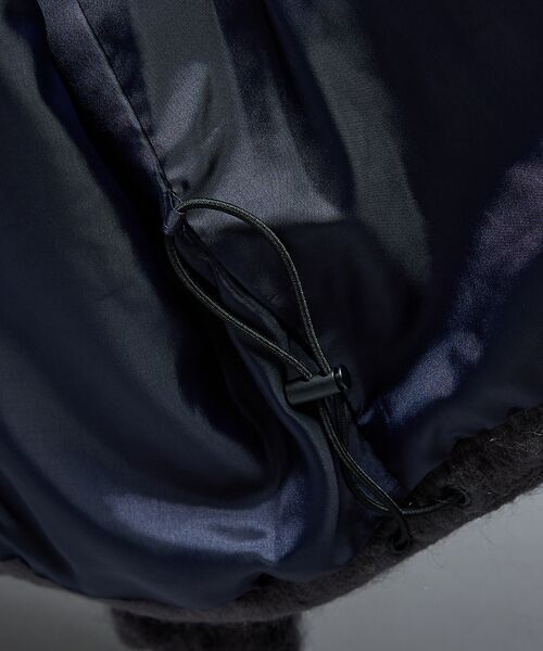 ABAHOUSE / アバハウス ブルゾン | ウール×モヘア シャギー スタンドカラーブルゾン | 詳細12