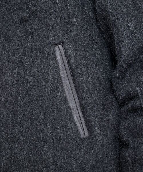 ABAHOUSE / アバハウス ブルゾン | ウール×モヘア シャギー スタンドカラーブルゾン | 詳細7