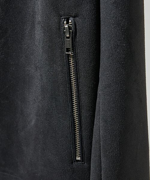 ABAHOUSE / アバハウス ブルゾン | 【セットアップ対応】ネオスエード ライダースジャケット / ダンボールニット | 詳細11