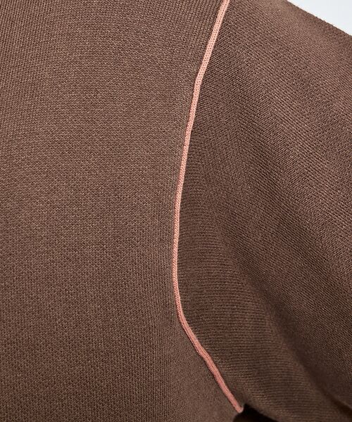 ABAHOUSE / アバハウス ニット・セーター | 【リバーシブルカラー】14Gコットン ニットスウェット / クルーネックプルオー | 詳細12