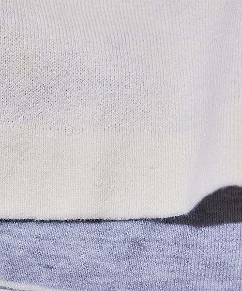 ABAHOUSE / アバハウス ニット・セーター | 【リバーシブルカラー】14Gコットン ニットスウェット / クルーネックプルオー | 詳細28