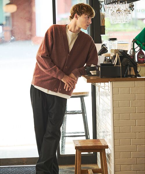 ABAHOUSE / アバハウス カーディガン・ボレロ | ウールミックス ブークレーニット カーディガン | 詳細1