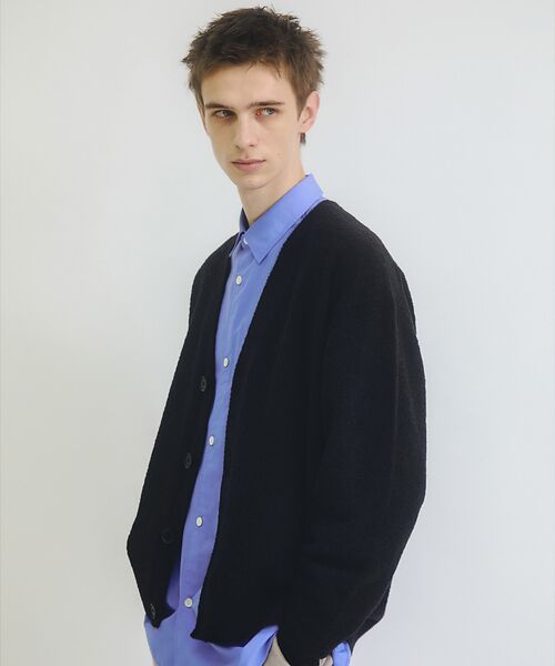 ABAHOUSE / アバハウス カーディガン・ボレロ | ウールミックス ブークレーニット カーディガン | 詳細17