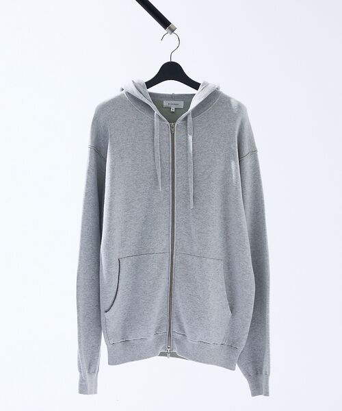 ABAHOUSE / アバハウス パーカー | 【リバーシブルカラー】14Gコットン ニット ZIPパーカー | 詳細2