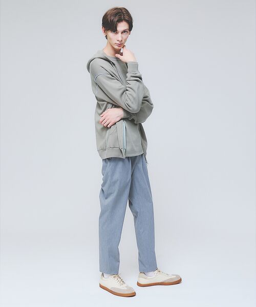 ABAHOUSE / アバハウス パーカー | 【リバーシブルカラー】14Gコットン ニット ZIPパーカー | 詳細4