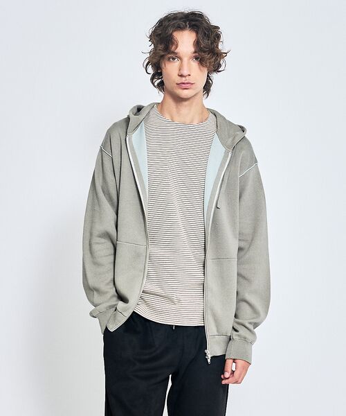 ABAHOUSE / アバハウス パーカー | 【リバーシブルカラー】14Gコットン ニット ZIPパーカー | 詳細8