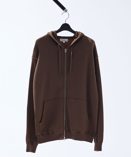 ABAHOUSE / アバハウス パーカー | 【リバーシブルカラー】14Gコットン ニット ZIPパーカー | 詳細13