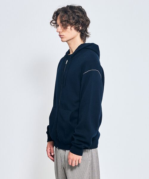 ABAHOUSE / アバハウス パーカー | 【リバーシブルカラー】14Gコットン ニット ZIPパーカー | 詳細15