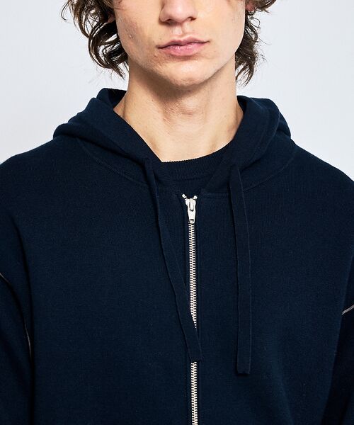 ABAHOUSE / アバハウス パーカー | 【リバーシブルカラー】14Gコットン ニット ZIPパーカー | 詳細17