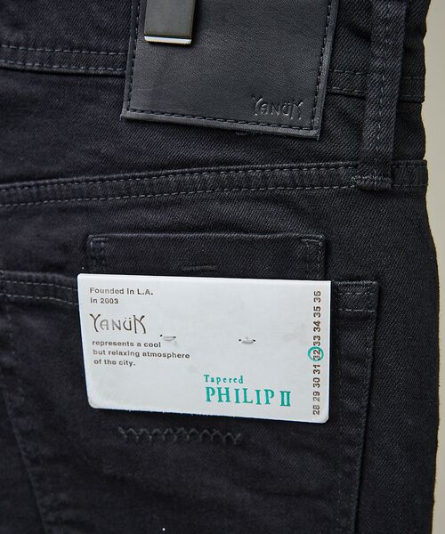 ABAHOUSE / アバハウス デニムパンツ | 【YANUK/ヤヌーク】PHILIP2 / スリムフィット テーパード デニム | 詳細4