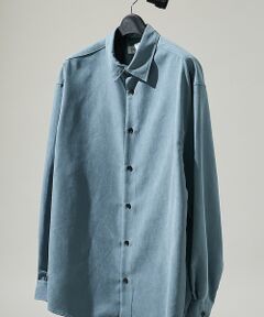ABAHOUSE / アバハウス シャツ・ブラウス | スエードタッチ オーバーサイズ レギュラーカラーシャツ