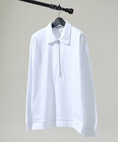 ABAHOUSE / アバハウス Tシャツ | 【ウォッシュ加工】ロング ハーフジップ プルオーバー / ロンT