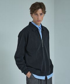 ABAHOUSE / アバハウス Tシャツ | 【ウォッシュ加工】ロング ハーフジップ プルオーバー / ロンT