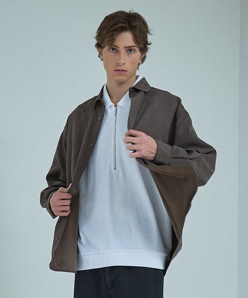 ABAHOUSE / アバハウス Tシャツ | 【ウォッシュ加工】ロング ハーフジップ プルオーバー / ロンT | 詳細6