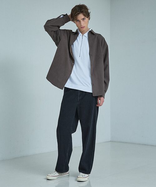 ABAHOUSE / アバハウス Tシャツ | 【ウォッシュ加工】ロング ハーフジップ プルオーバー / ロンT | 詳細7