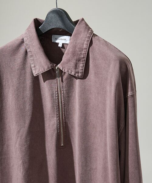 ABAHOUSE / アバハウス Tシャツ | 【ウォッシュ加工】ロング ハーフジップ プルオーバー / ロンT | 詳細10