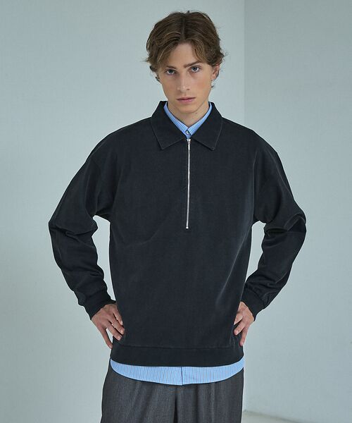 ABAHOUSE / アバハウス Tシャツ | 【ウォッシュ加工】ロング ハーフジップ プルオーバー / ロンT | 詳細25