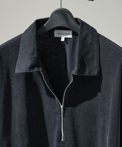 ABAHOUSE / アバハウス Tシャツ | 【ウォッシュ加工】ロング ハーフジップ プルオーバー / ロンT | 詳細20