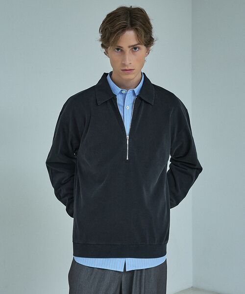 ABAHOUSE / アバハウス Tシャツ | 【ウォッシュ加工】ロング ハーフジップ プルオーバー / ロンT | 詳細24