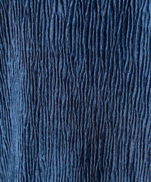 ABAHOUSE / アバハウス ポロシャツ | ベロアプリーツ ニットポロシャツ / オーバーサイズ | 詳細13