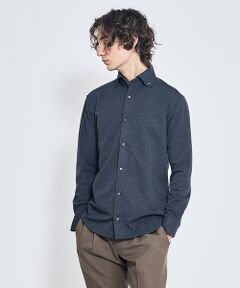 ABAHOUSE / アバハウス シャツ・ブラウス | 【ON/OFF兼用】MESH JERSEY ボタンダウンシャツ / FLEX S