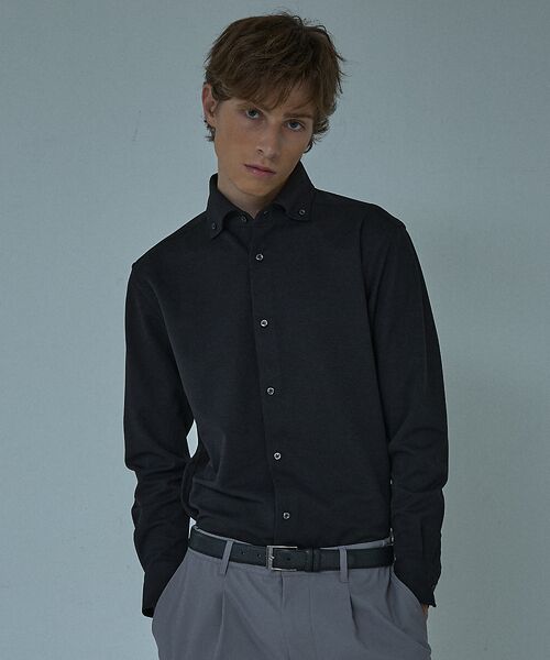 ABAHOUSE / アバハウス シャツ・ブラウス | 【ON/OFF兼用】MESH JERSEY ボタンダウンシャツ / FLEX S | 詳細14