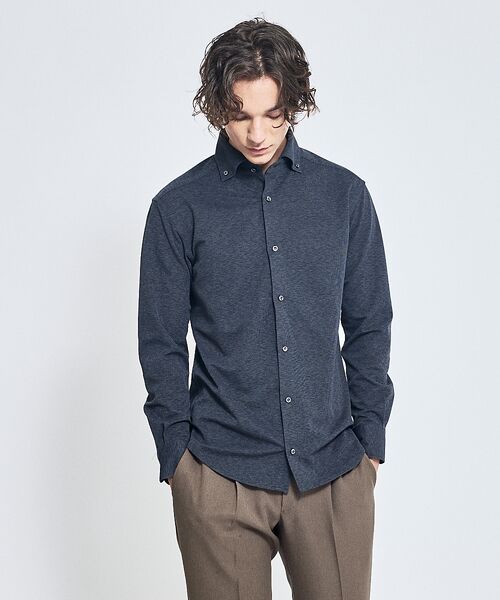 ABAHOUSE / アバハウス シャツ・ブラウス | 【ON/OFF兼用】MESH JERSEY ボタンダウンシャツ / FLEX S | 詳細21