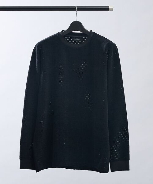 ABAHOUSE / アバハウス Tシャツ | アイレットベロア クルーネック長袖Tシャツ | 詳細10