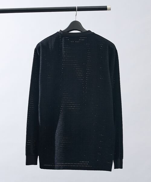 ABAHOUSE / アバハウス Tシャツ | アイレットベロア クルーネック長袖Tシャツ | 詳細11