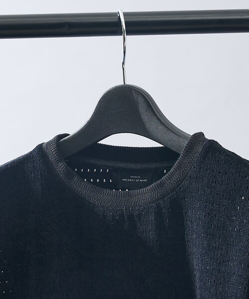 ABAHOUSE / アバハウス Tシャツ | アイレットベロア クルーネック長袖Tシャツ | 詳細12