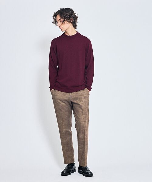 ABAHOUSE / アバハウス ニット・セーター | Pure Merino ハイゲージモックネック ニット プルオーバー | 詳細4