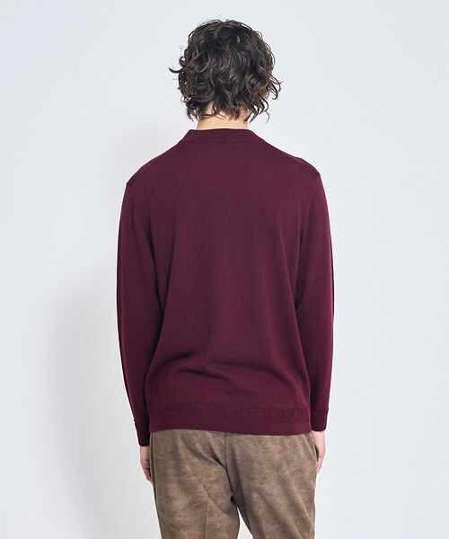 ABAHOUSE / アバハウス ニット・セーター | Pure Merino ハイゲージモックネック ニット プルオーバー | 詳細6