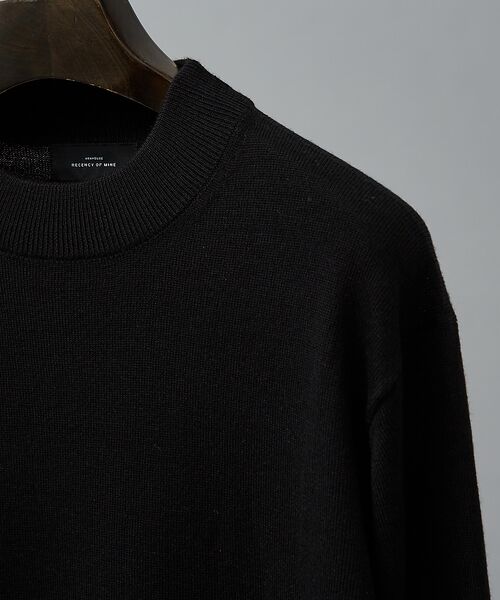 ABAHOUSE / アバハウス ニット・セーター | Pure Merino ハイゲージモックネック ニット プルオーバー | 詳細13