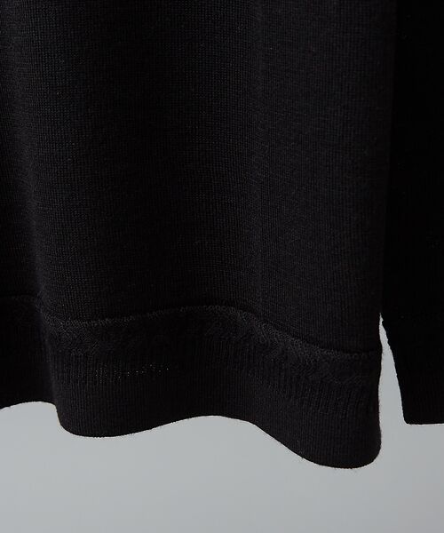 ABAHOUSE / アバハウス ニット・セーター | Pure Merino ハイゲージモックネック ニット プルオーバー | 詳細14