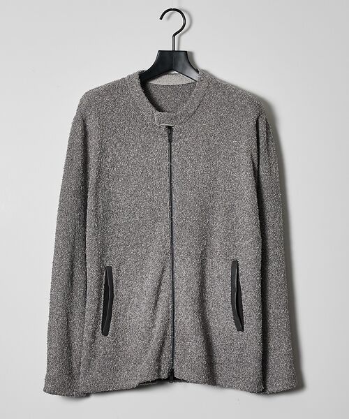 ABAHOUSE / アバハウス ブルゾン | カールヤーン ニットライダース / ニットブルゾン | 詳細2