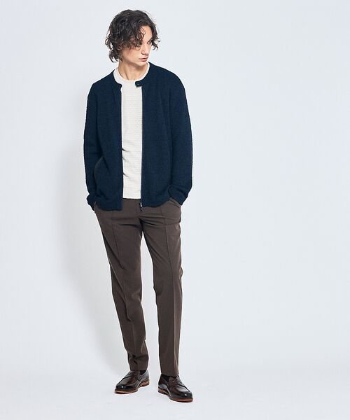 ABAHOUSE / アバハウス ブルゾン | カールヤーン ニットライダース / ニットブルゾン | 詳細7