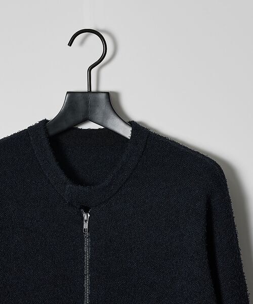ABAHOUSE / アバハウス ブルゾン | カールヤーン ニットライダース / ニットブルゾン | 詳細10