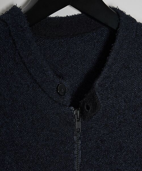 ABAHOUSE / アバハウス ブルゾン | カールヤーン ニットライダース / ニットブルゾン | 詳細11