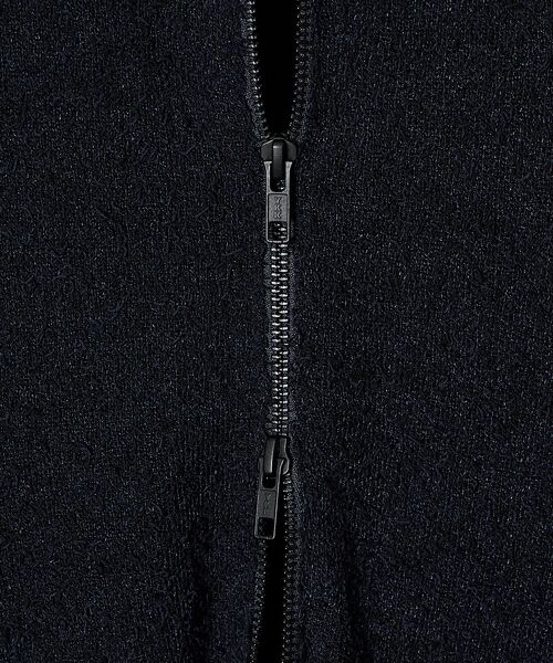 ABAHOUSE / アバハウス ブルゾン | カールヤーン ニットライダース / ニットブルゾン | 詳細12