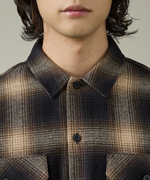 ABAHOUSE / アバハウス シャツ・ブラウス | 【Dickies / ディッキーズ】オーバーサイズ ネルオンブレチェック ワーク | 詳細7