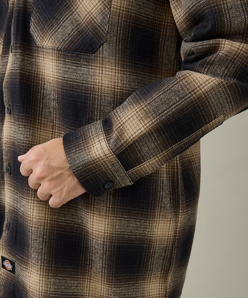 ABAHOUSE / アバハウス シャツ・ブラウス | 【Dickies / ディッキーズ】オーバーサイズ ネルオンブレチェック ワーク | 詳細8