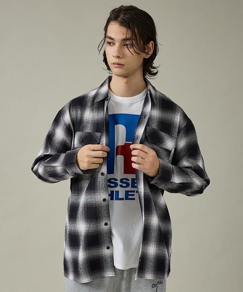 ABAHOUSE / アバハウス シャツ・ブラウス | 【Dickies / ディッキーズ】オーバーサイズ ネルオンブレチェック ワーク | 詳細17