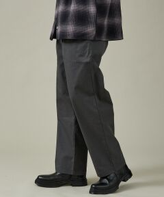 ABAHOUSE / アバハウス パンツ | 【DICKIES / ディッキーズ】TCツイル/デニム ワイドストレートパンツ（