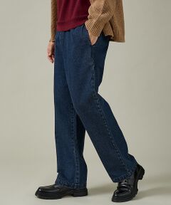 ABAHOUSE / アバハウス パンツ | 【DICKIES / ディッキーズ】TCツイル/デニム ワイドストレートパンツ（