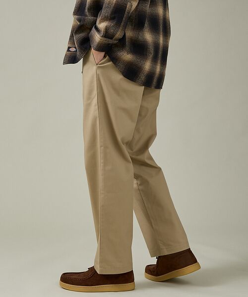 ABAHOUSE / アバハウス パンツ | 【DICKIES / ディッキーズ】TCツイル/デニム ワイドストレートパンツ（ | 詳細3