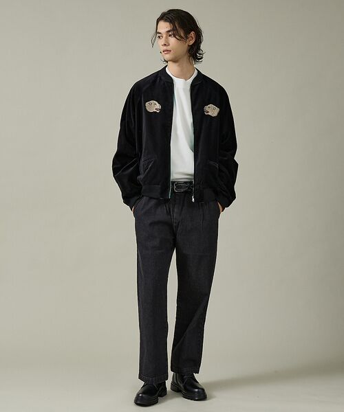 ABAHOUSE / アバハウス パンツ | 【DICKIES / ディッキーズ】TCツイル/デニム ワイドストレートパンツ（ | 詳細9