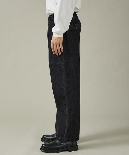 ABAHOUSE / アバハウス パンツ | 【DICKIES / ディッキーズ】TCツイル/デニム ワイドストレートパンツ（ | 詳細13